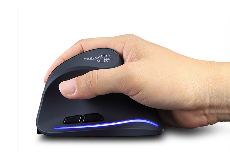 Chuột dọc không dây chơi game 2.4GHz có đèn led Zelotes F35