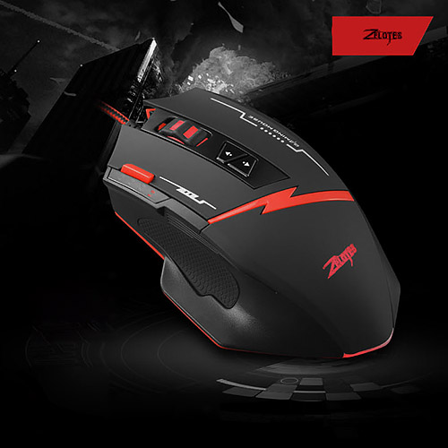 Chuột chơi game 8 nút bấm 2500DPI Zelotes C8
