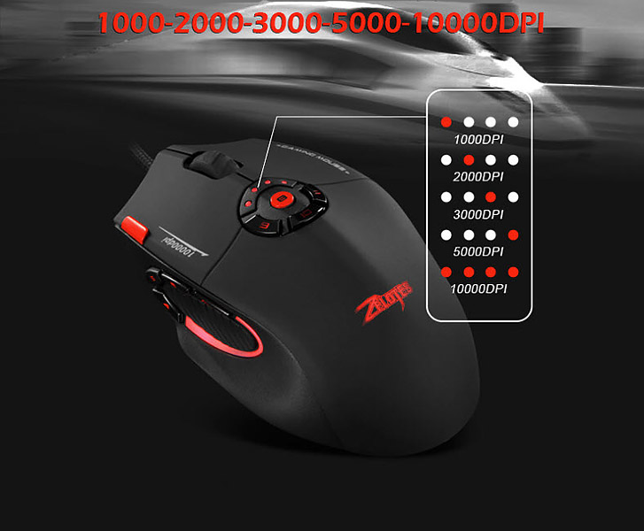Chuột chơi game 12 nút bấm led 16 triệu màu Zelotes C16  