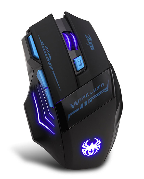 Chuột chơi game không dây 2.4GHz có đèn led Zelotes F14