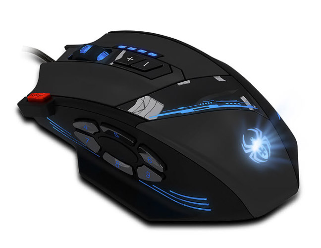 Chuột chơi game 12 nút bấm có đèn led đổi màu Zelotes C12 