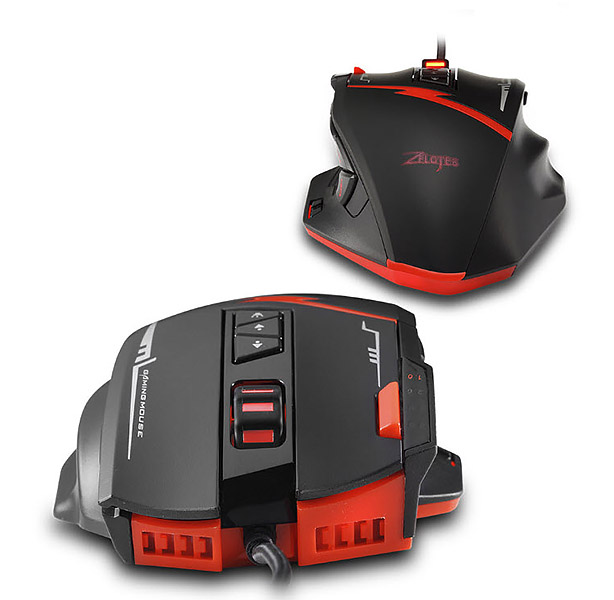 Chuột chơi game 16 nút bấm có led đổi màu 7000DPI Zelotes C15