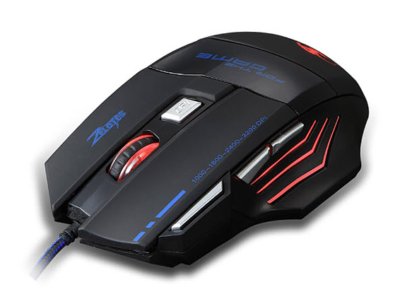 Chuột chơi game có led đổi màu 5500DPI Zeletos T80A