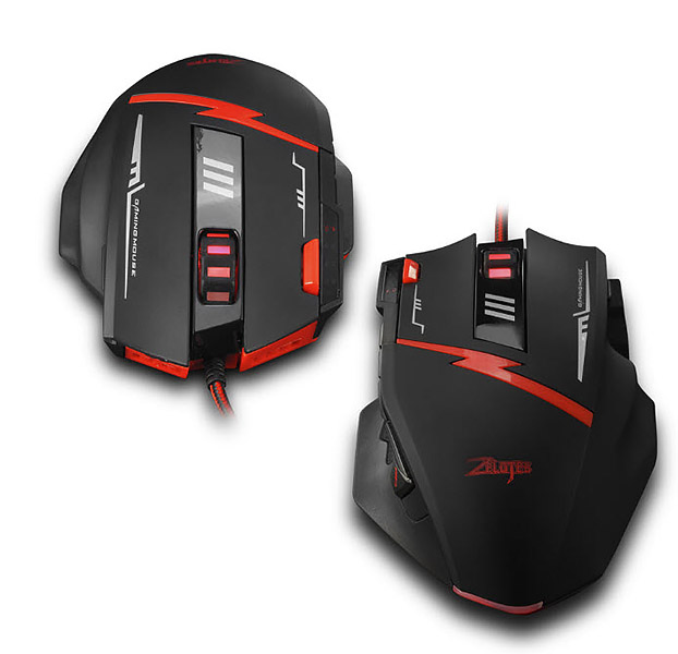 Chuột chơi game led 7 màu 11 nút bấm Zelotes C11