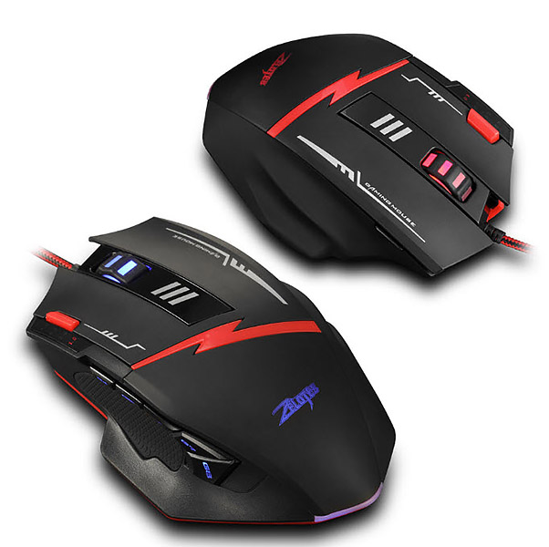 Chuột chơi game led 7 màu 11 nút bấm Zelotes C11