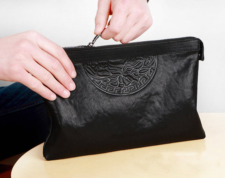 Bóp ví nam men wallet cầm tay da bò Feger FG06162
