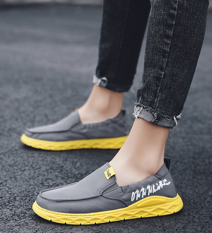 Giày Slip-on nam vải Oxford Mr.Insist MIS331 giày lười nam