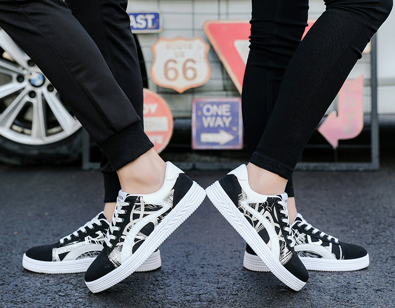 Giày sneaker nam nữ vải in họa tiết Mr.Insist MI5902