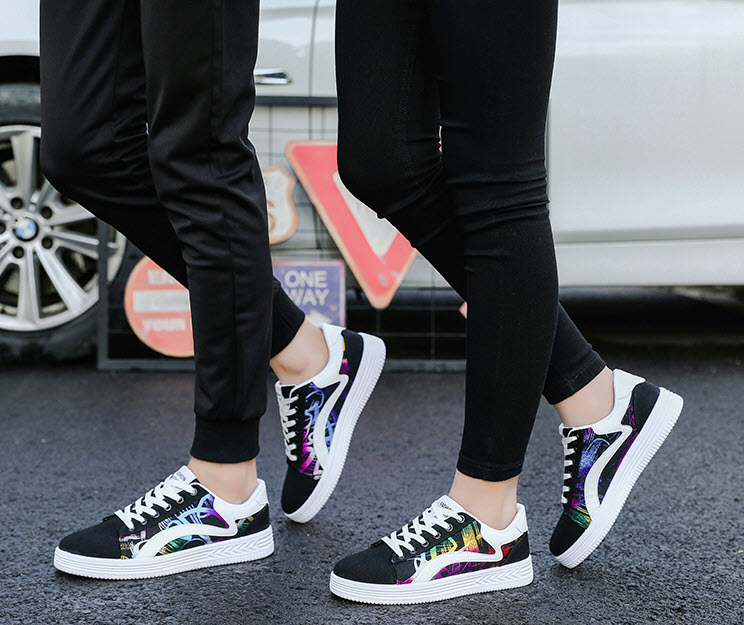 Giày sneaker nam nữ vải in họa tiết Mr.Insist MI5902