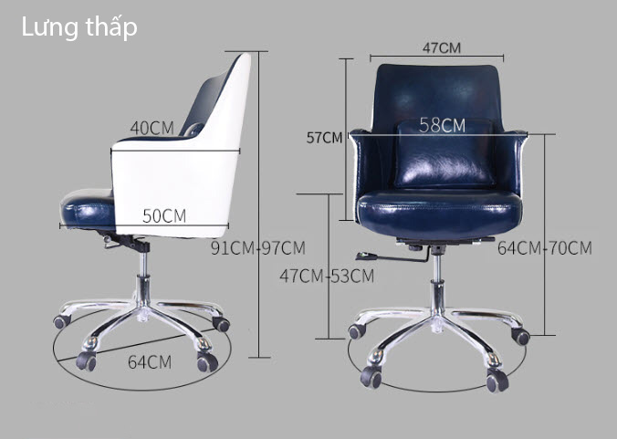 Ghế văn phòng xoay AiteHouse DNY23006