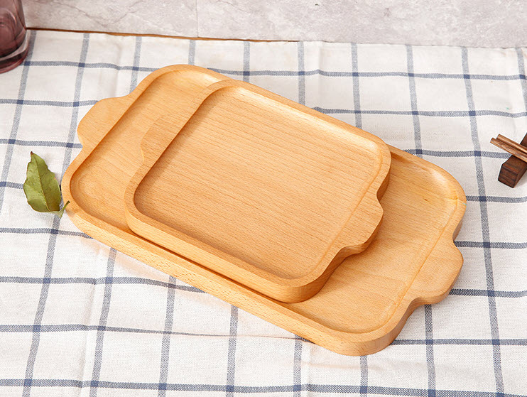 Khay gỗ đựng đồ ăn, đồ nướng bbq cho nhà hàng quán nướng KYS963