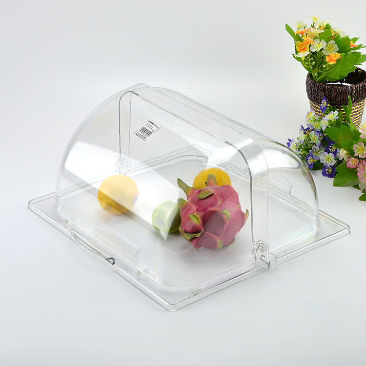 Nắp đậy khay GN buffet 1/1 và 1/2 dạng lật chất liêu acrylic 88189L