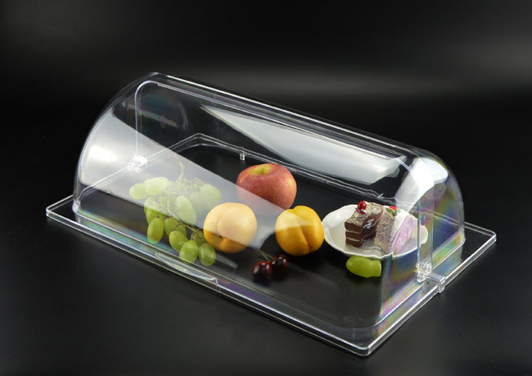 Nắp đậy khay GN buffet 1/1 và 1/2 dạng lật chất liêu acrylic 88189L