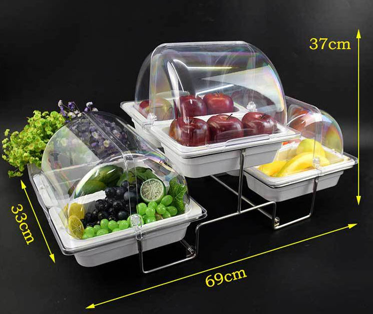Khay buffet 3 tầng đựng thức ăn bánh kẹo Gerber GB003