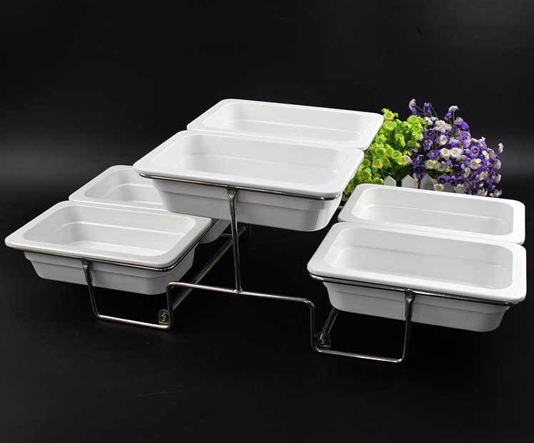 Khay buffet 3 tầng đựng thức ăn bánh kẹo Gerber GB003