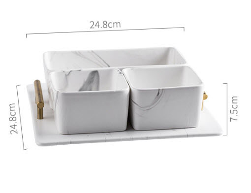 Khay đựng bánh kẹo trái cây khô thức ăn Saimei SMG02