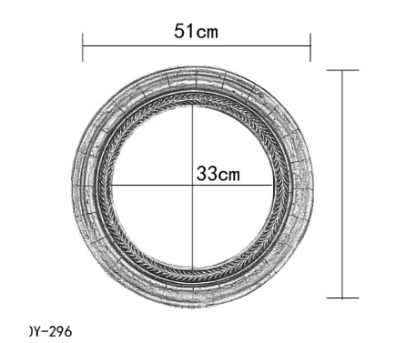 Gương treo tường trang trí Fansen OY296