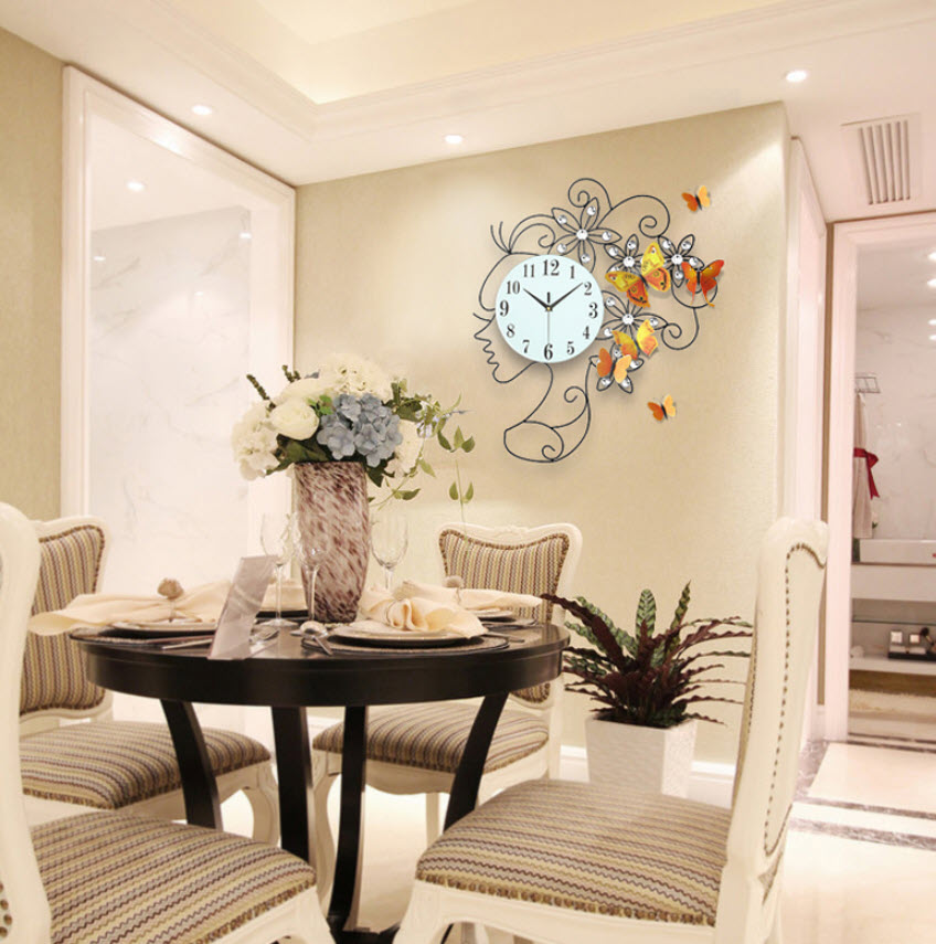Đồng hồ treo tường trang trí Jiuda 12888