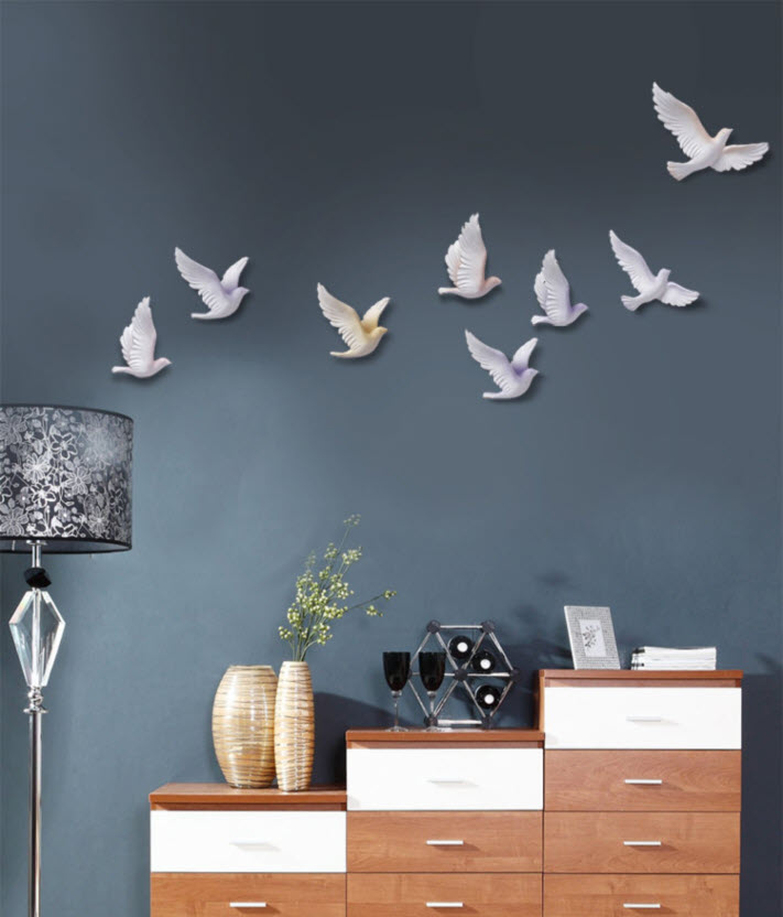 Đồ trang trí tường chim bồ câu 3D ArtTime XH70911