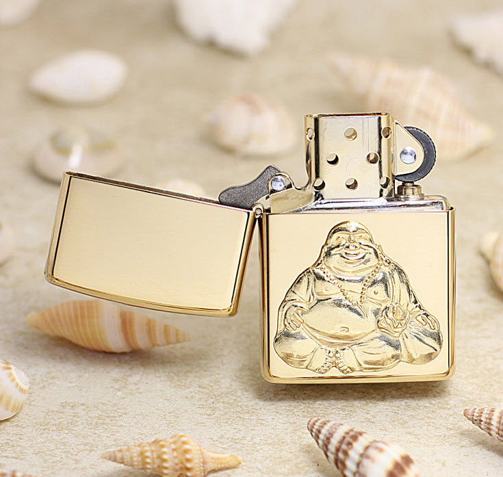 Bật lửa hộp quẹt Zippo mạ vàng ZBT29626