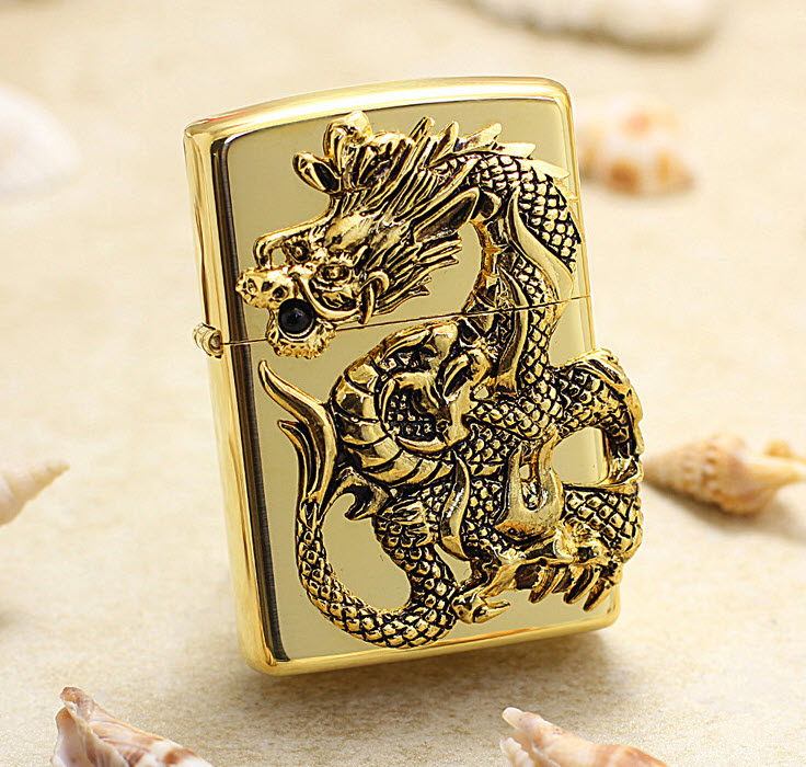 Bật lửa hộp quẹt mạ vàng Zippo ZBT64230198