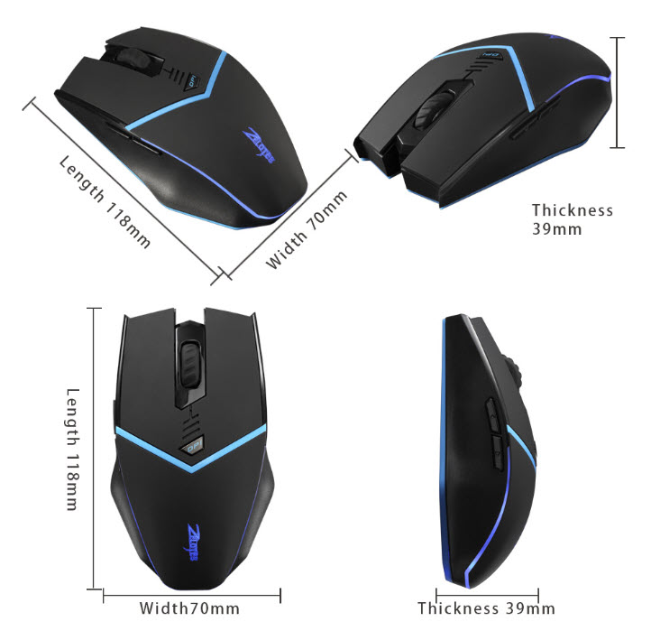 Chuột vi tính không dây Zelotes F12