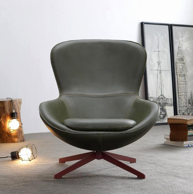 Ghế sofa đơn bọc da lưng dựa Leadou LD001