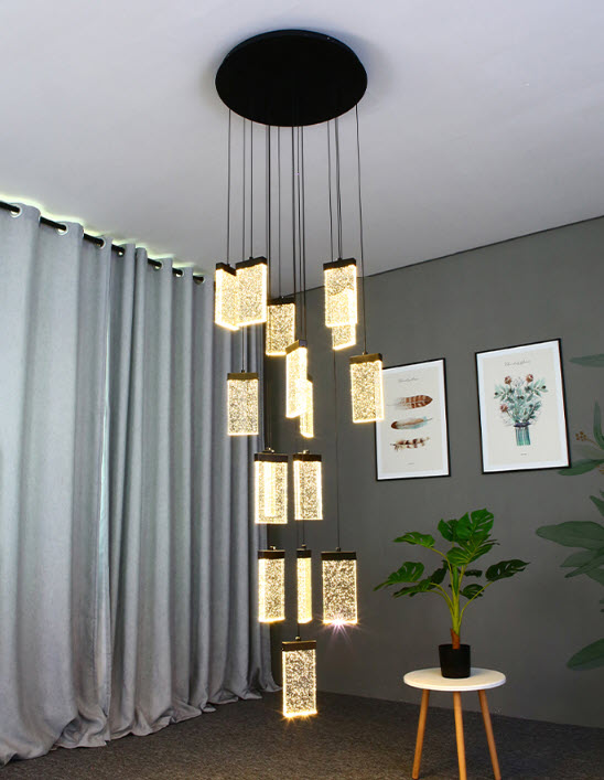 Đèn thả trần đèn thả cầu thang pha lê Outernlux YM6601