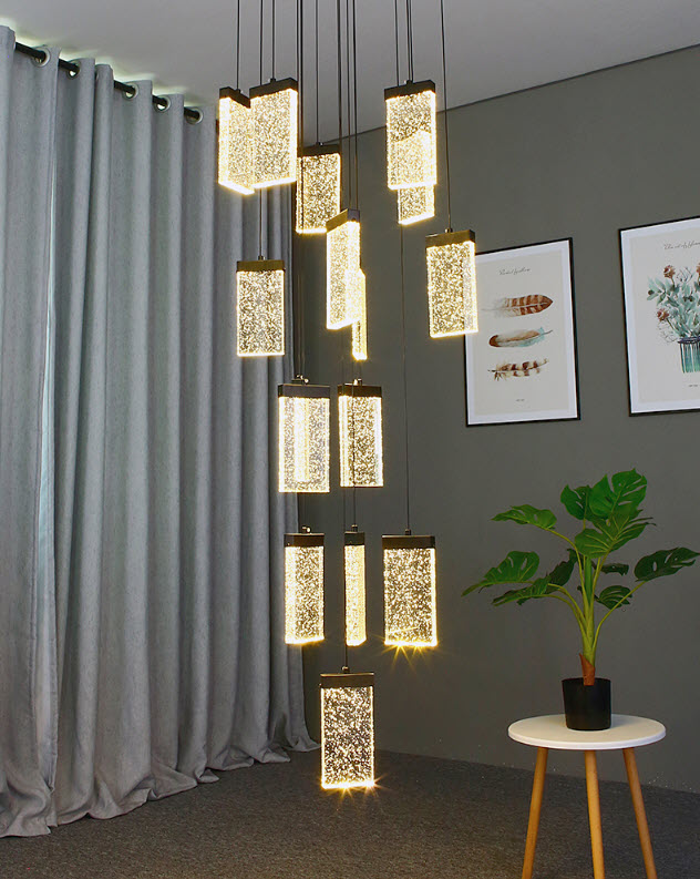 Đèn thả trần đèn thả cầu thang pha lê Outernlux YM6601