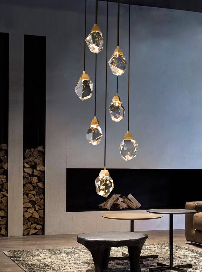 Đèn thả trần đèn thả cầu thang pha lê Outernlux OTL4526