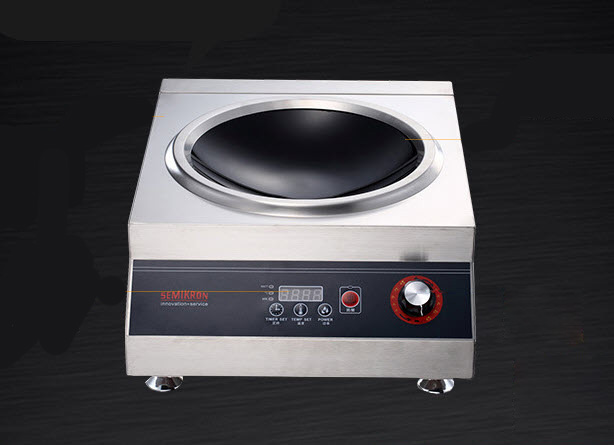 Bếp từ công nghiệp mặt cầu 5000w Semikron WA02