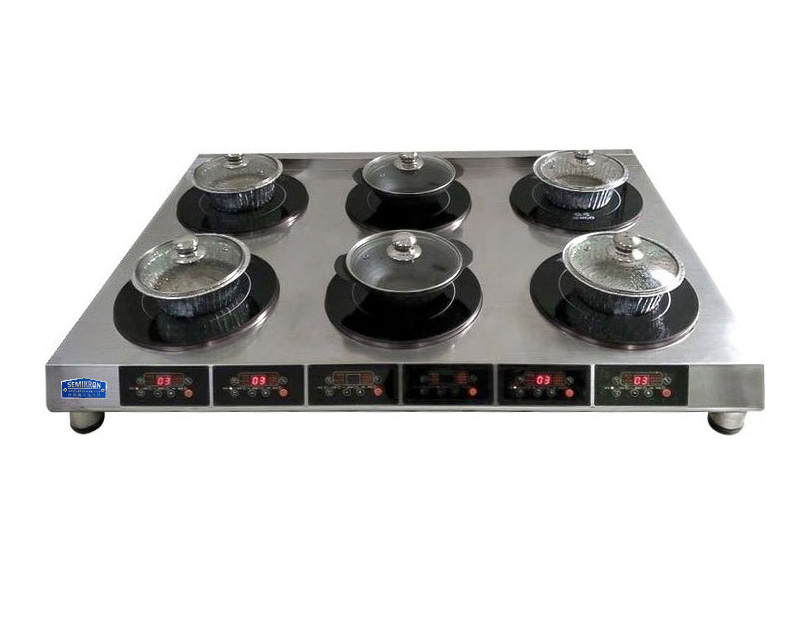 Bếp từ công nghiệp 6 bếp Semikron BZL6