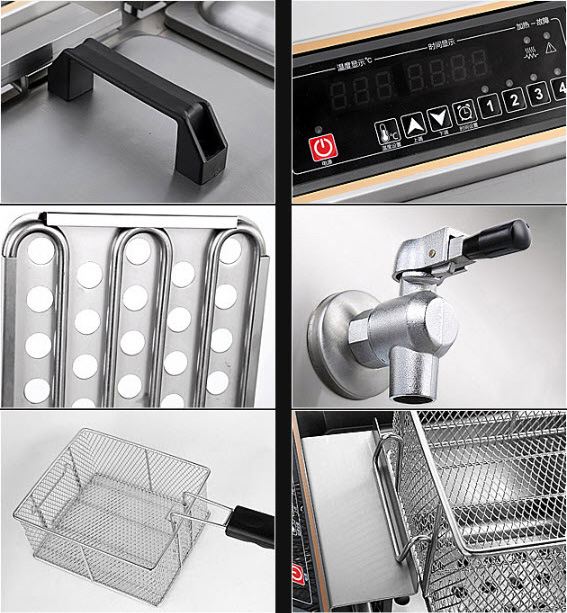 Bếp chiên nhúng bằng điện Lecon EF101GZ