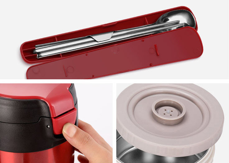 Hộp cơm giữ nhiệt 3 ngăn 2L2 Teahoo TH66139
