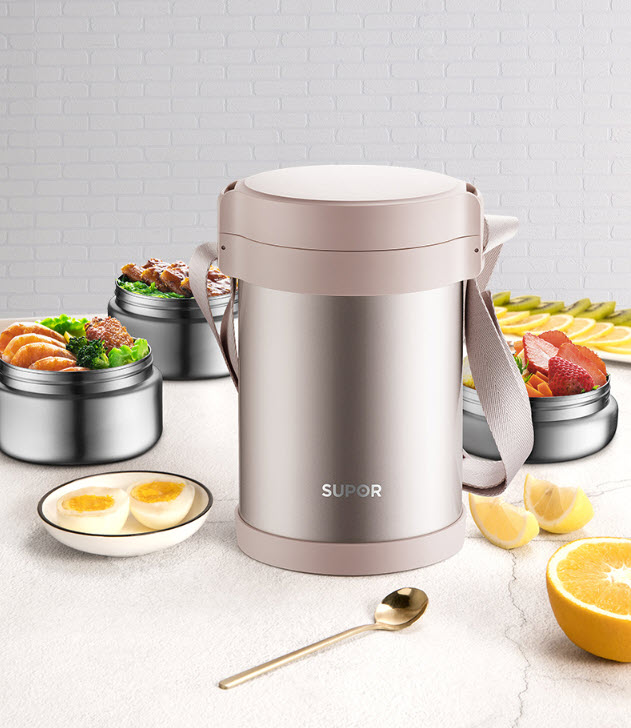 Hộp cơm giữ nhiệt 4 ngăn 2300ml Supor KF20AD10