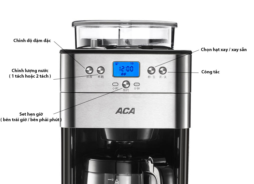 Máy pha cà phê tự động ACA ACM18A