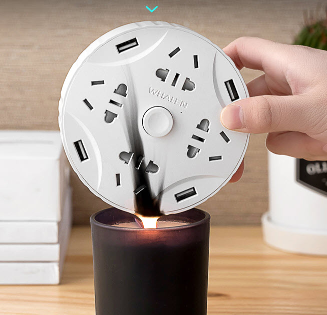 Ổ cắm điện kèm ổ USB Whalen W8064