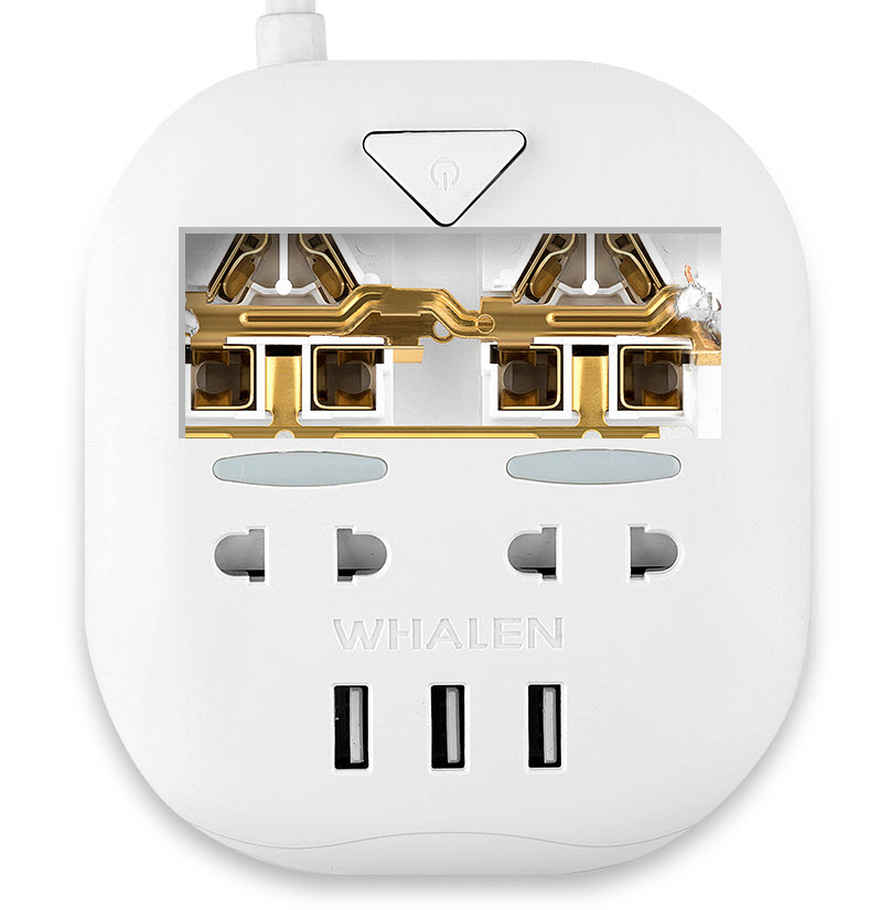 Ổ cắm điện kèm ổ USB Whalen W8064
