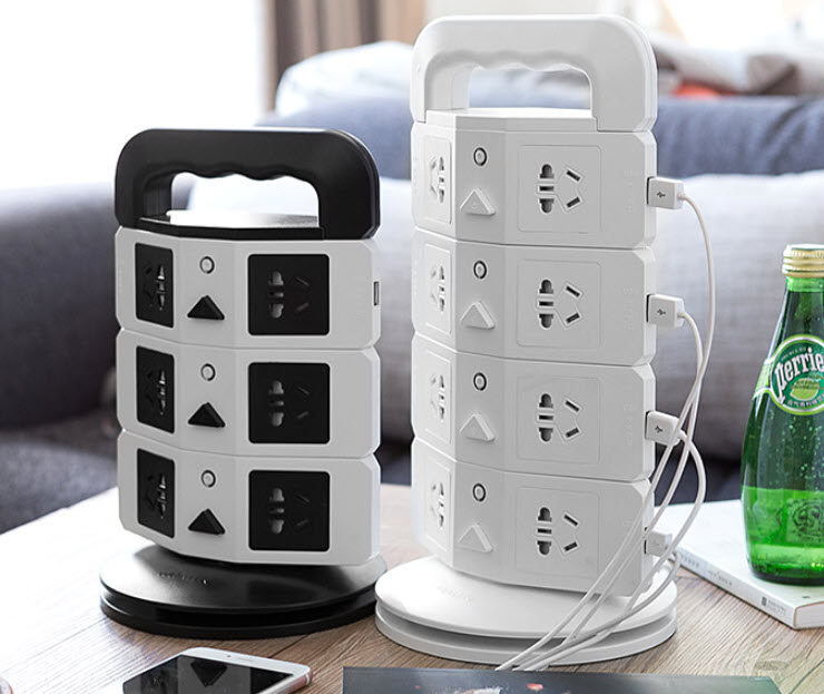 Ổ cắm điện kèm USB hình trụ Whalen C31101