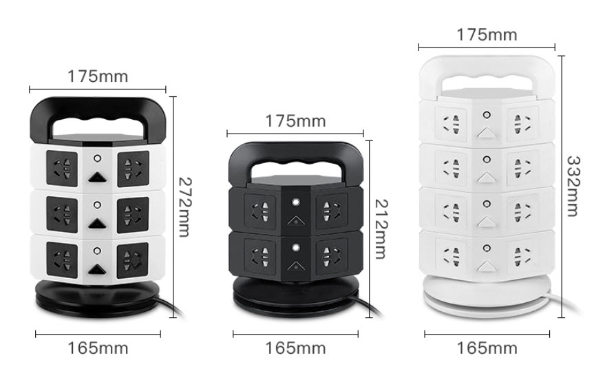 Ổ cắm điện kèm USB hình trụ Whalen C31101