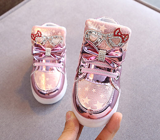 Giày sneaker bé gái 13 - 18cm Yiwu YW9596