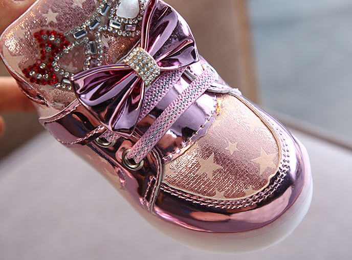 Giày sneaker bé gái 13 - 18cm Yiwu YW9596