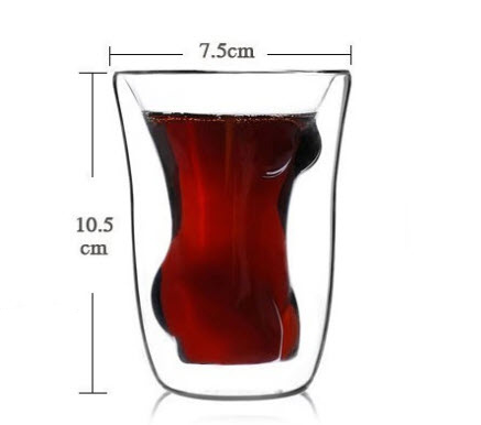 Ly uống whisky thủy tinh 2 lớp 150ml OEM YS008