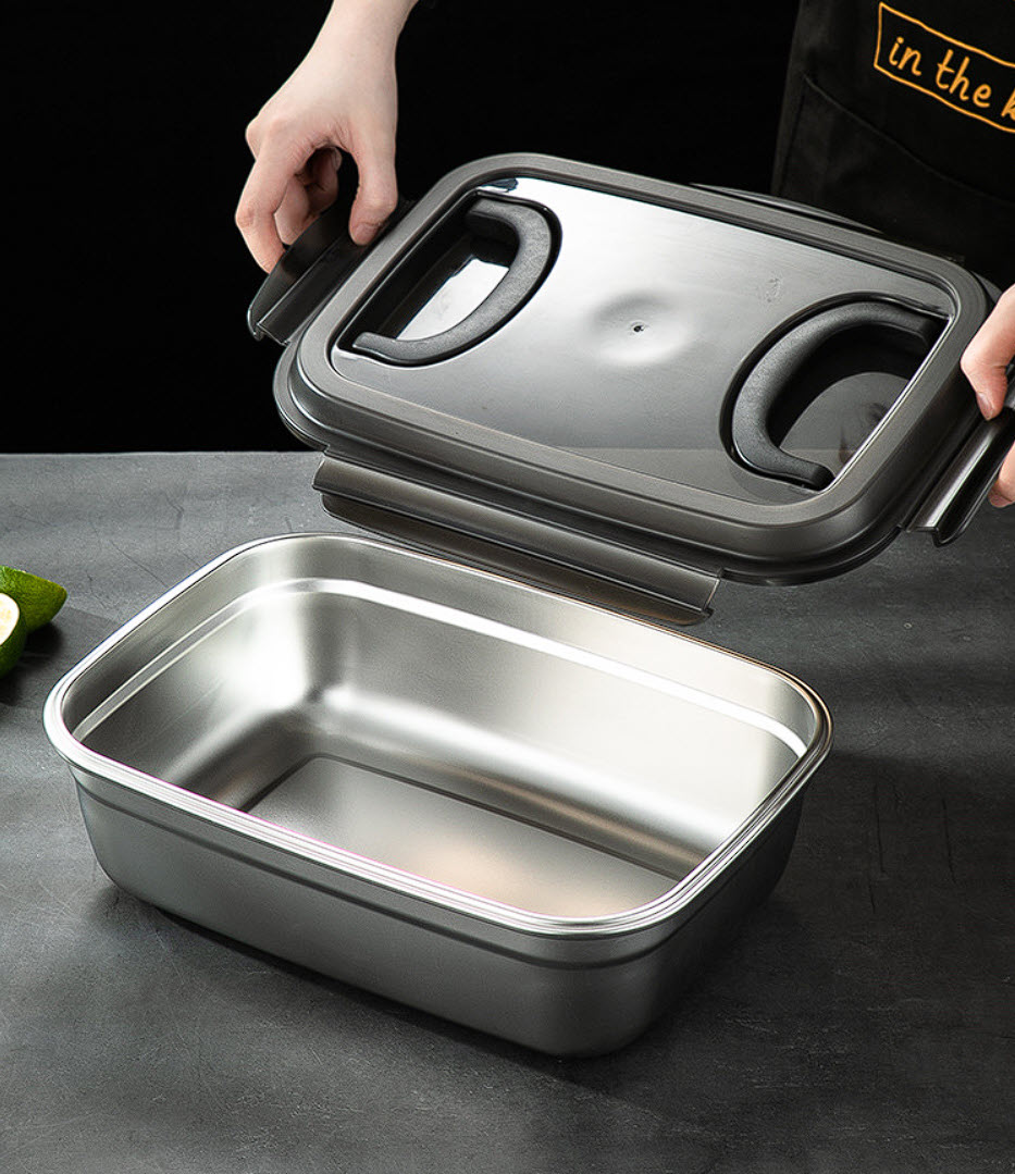 Hộp đựng thực phẩm dung tích 5L5 - 12L inox 304 OEM BXH001
