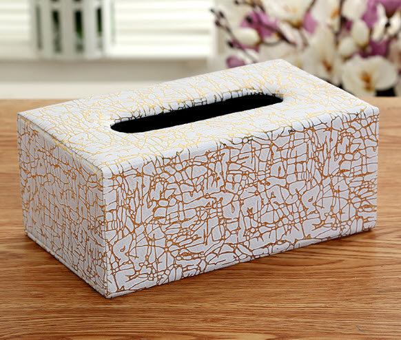 Hộp đựng khăn giấy da PU 23cm TB5432