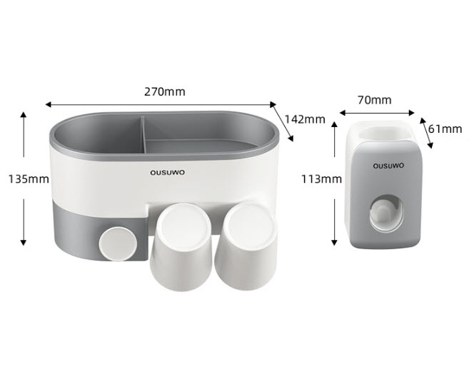 Kệ đựng mỹ phẩm bàn chải đánh răng Ousuwo OSW01