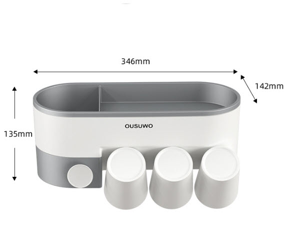 Kệ đựng mỹ phẩm bàn chải đánh răng Ousuwo OSW01