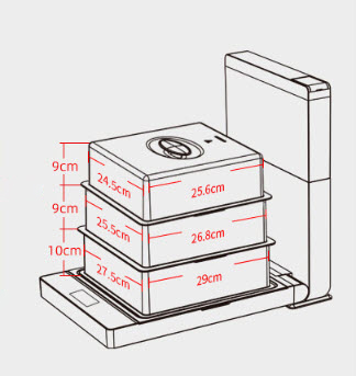 Máy hấp nồi hấp thức ăn rau củ Mtoy M1