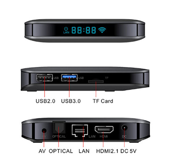 Android TV box 64Gz Ram 4Gz A95XF3 S905X3