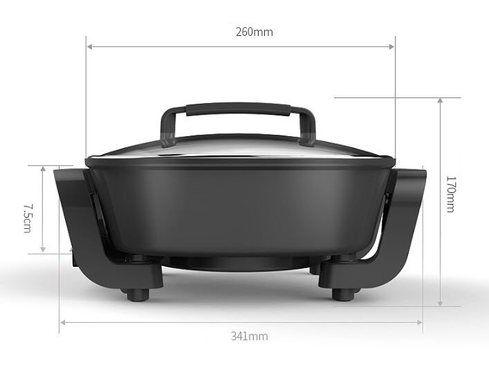 Lẩu điện nồi điện đa năng 4L Liven T2600FB